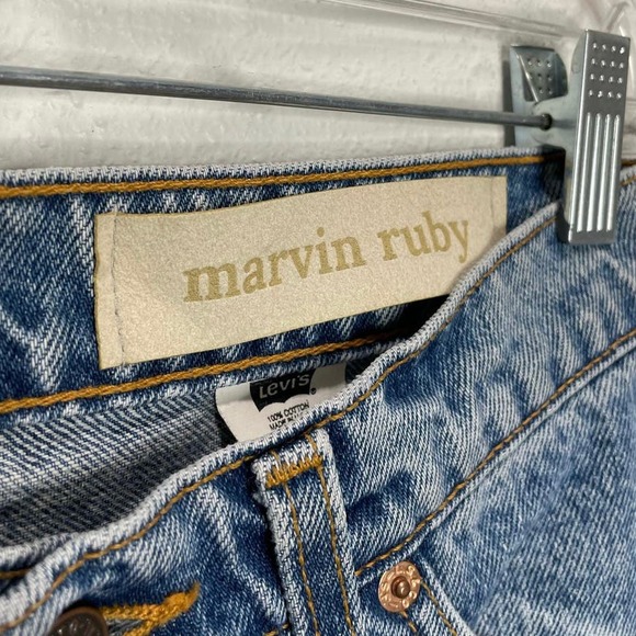 Marvin Ruby Vintage Levi’s Reworked Straight Leg Jeans 9 - Picture 5 of 10